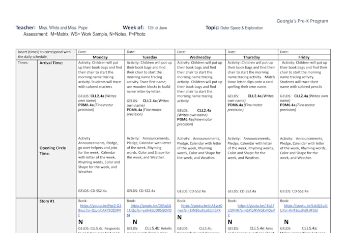 create preschool lesson plans and homeschooling curriculum